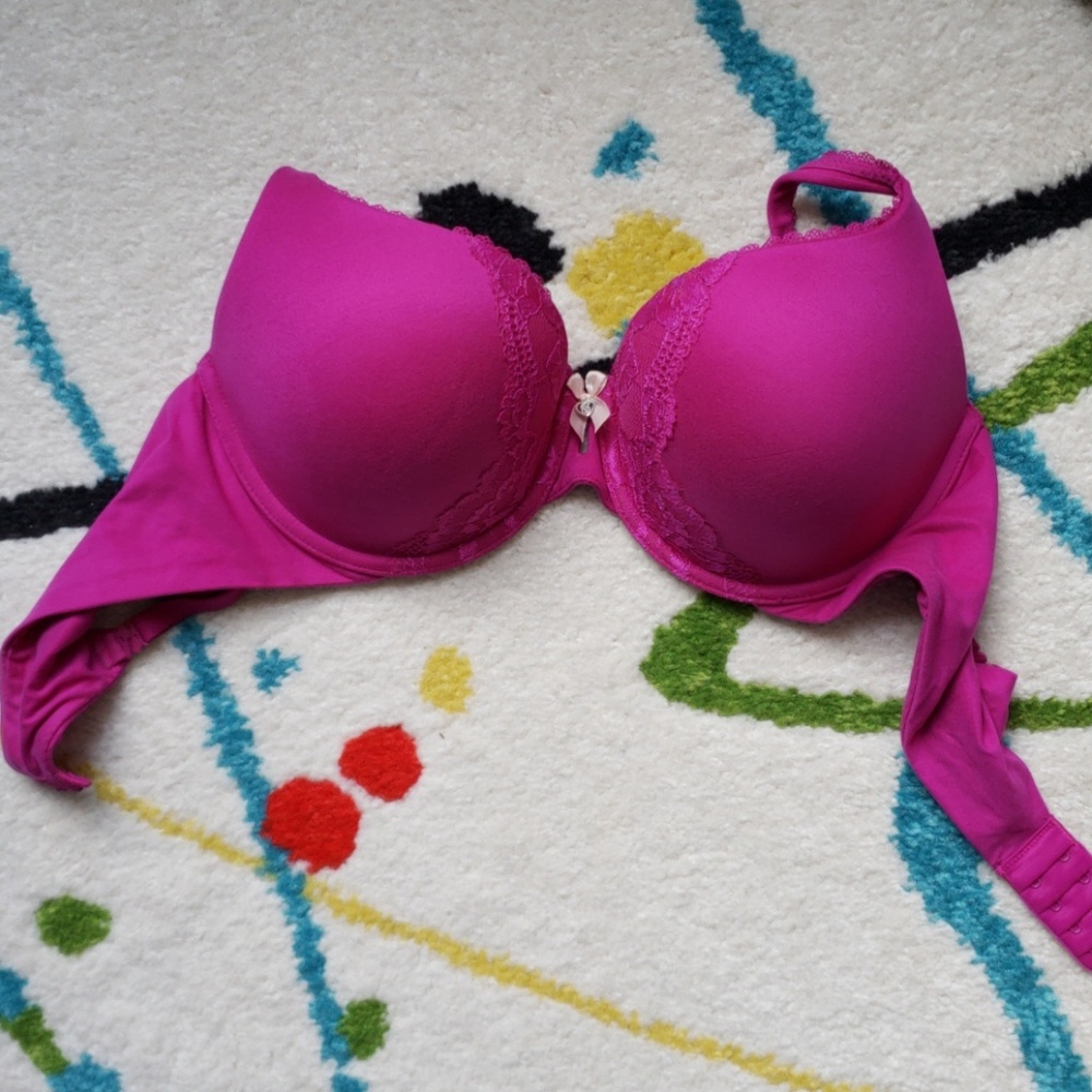 Magenta Victoria's Secret Body Perfect Shape Bra